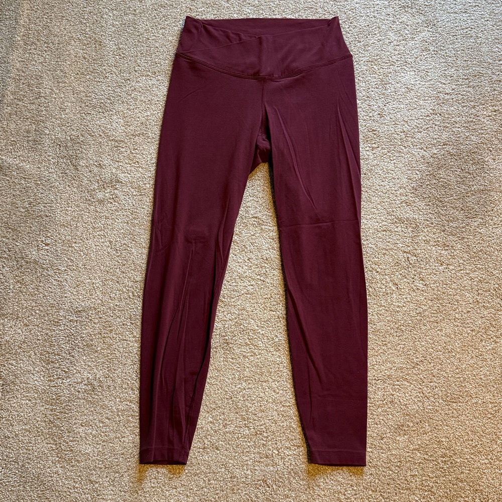 Old Navy active maroon powerchill extra high rise go dry leggings